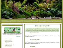 Tablet Screenshot of akvarijum.org